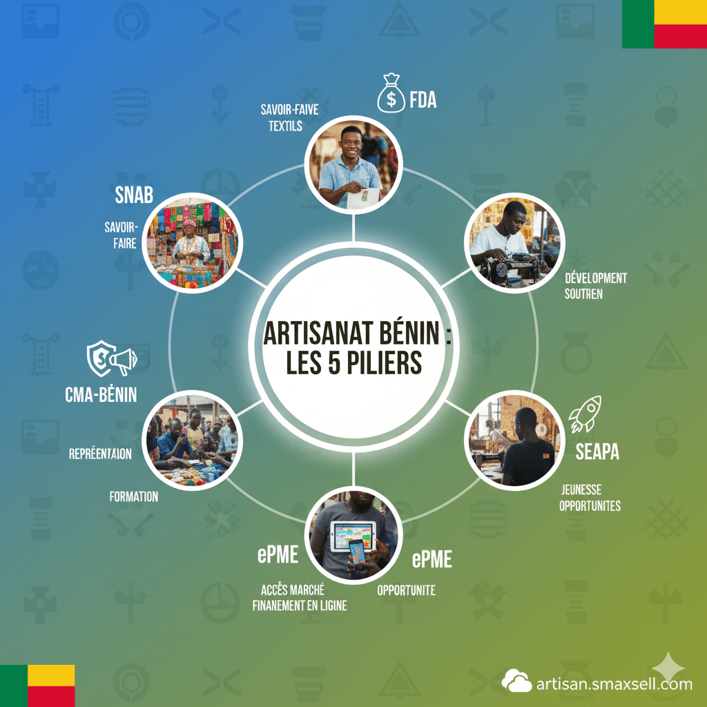 🇧🇯 L'Écosystème de l'Artisanat Béninois : Les 5 Plateformes Clés pour les Artisans et les Acheteurs